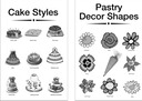 Pastry posters for bakery set